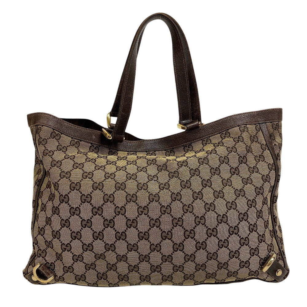 Gucci GG , GG Abbey Leather Canvas Beige Shoulder Bag