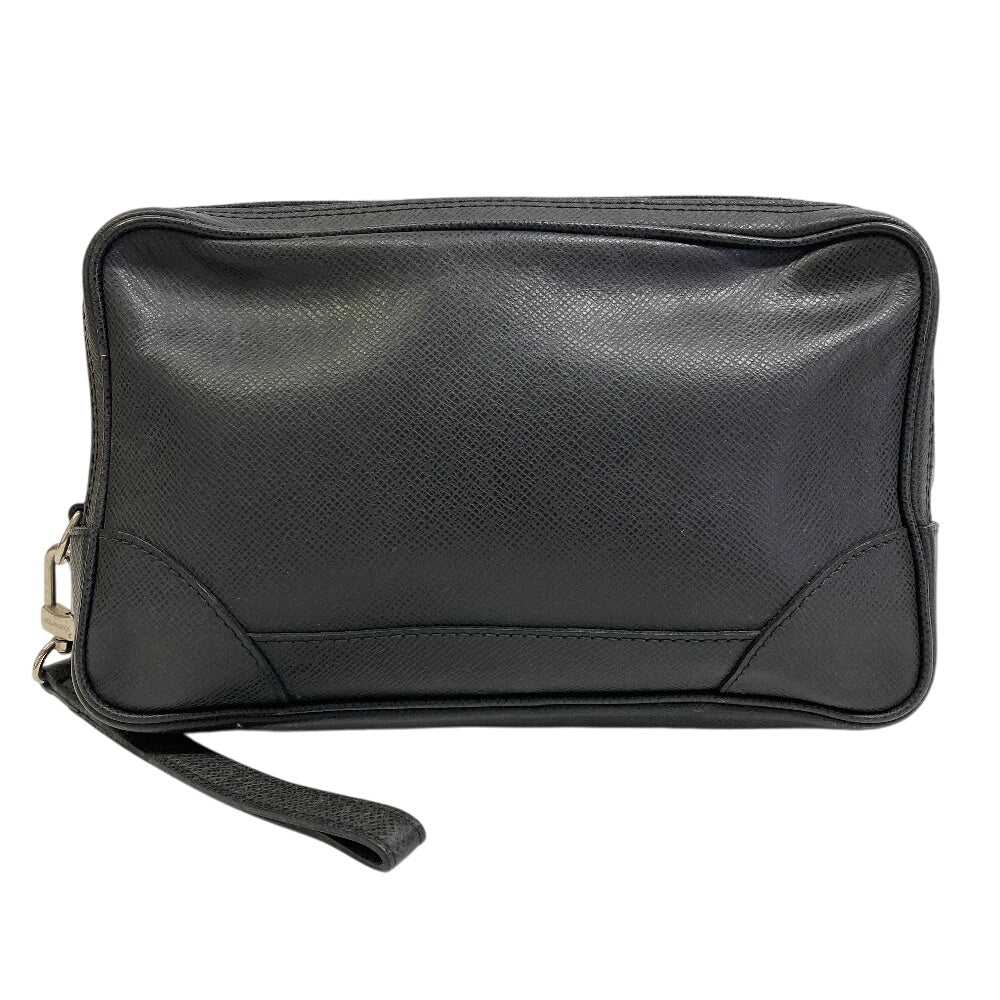 Louis Vuitton M31142 Taiga Pavel Leather Black Clutch Bag