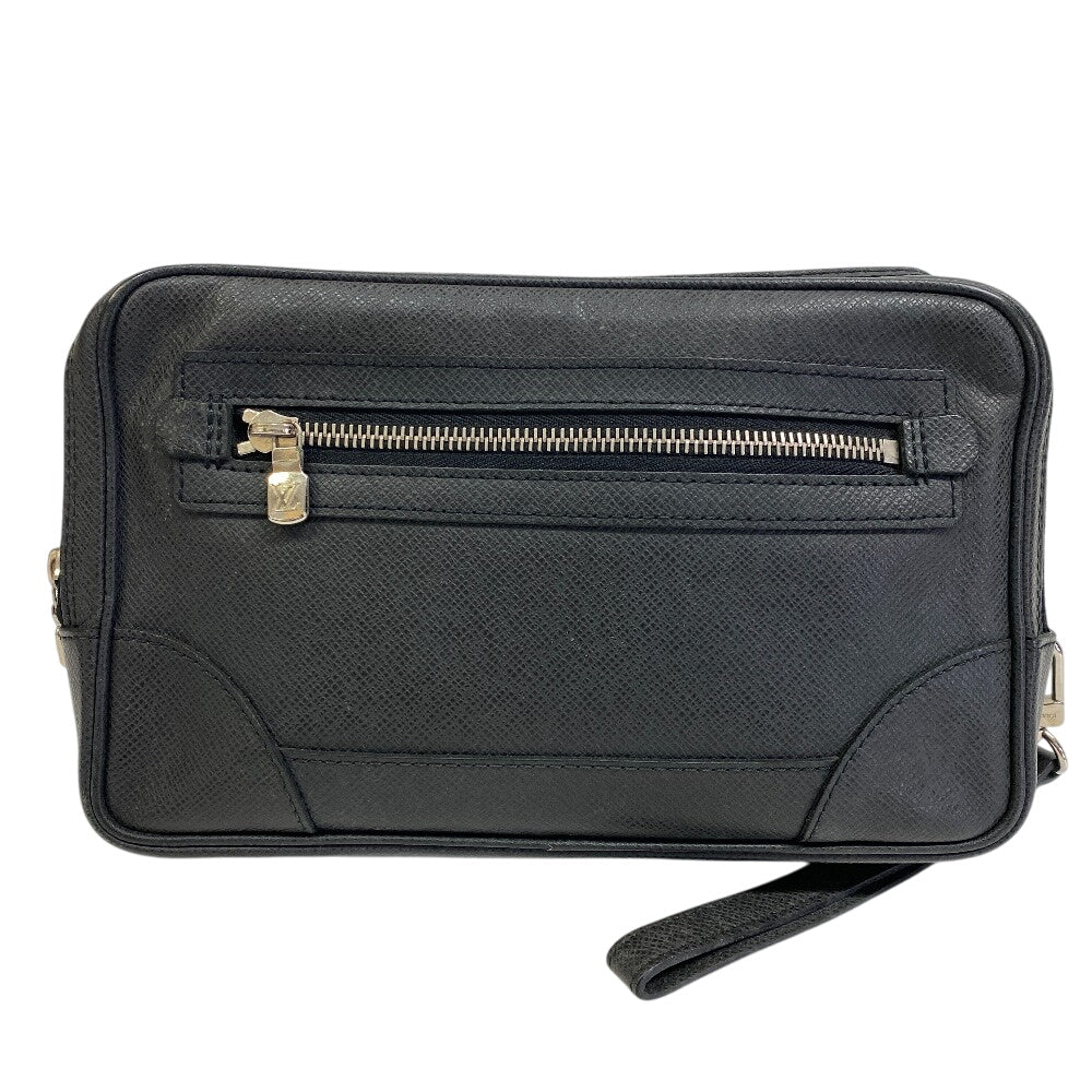 Louis Vuitton M31142 Taiga Pavel Leather Black Clutch Bag