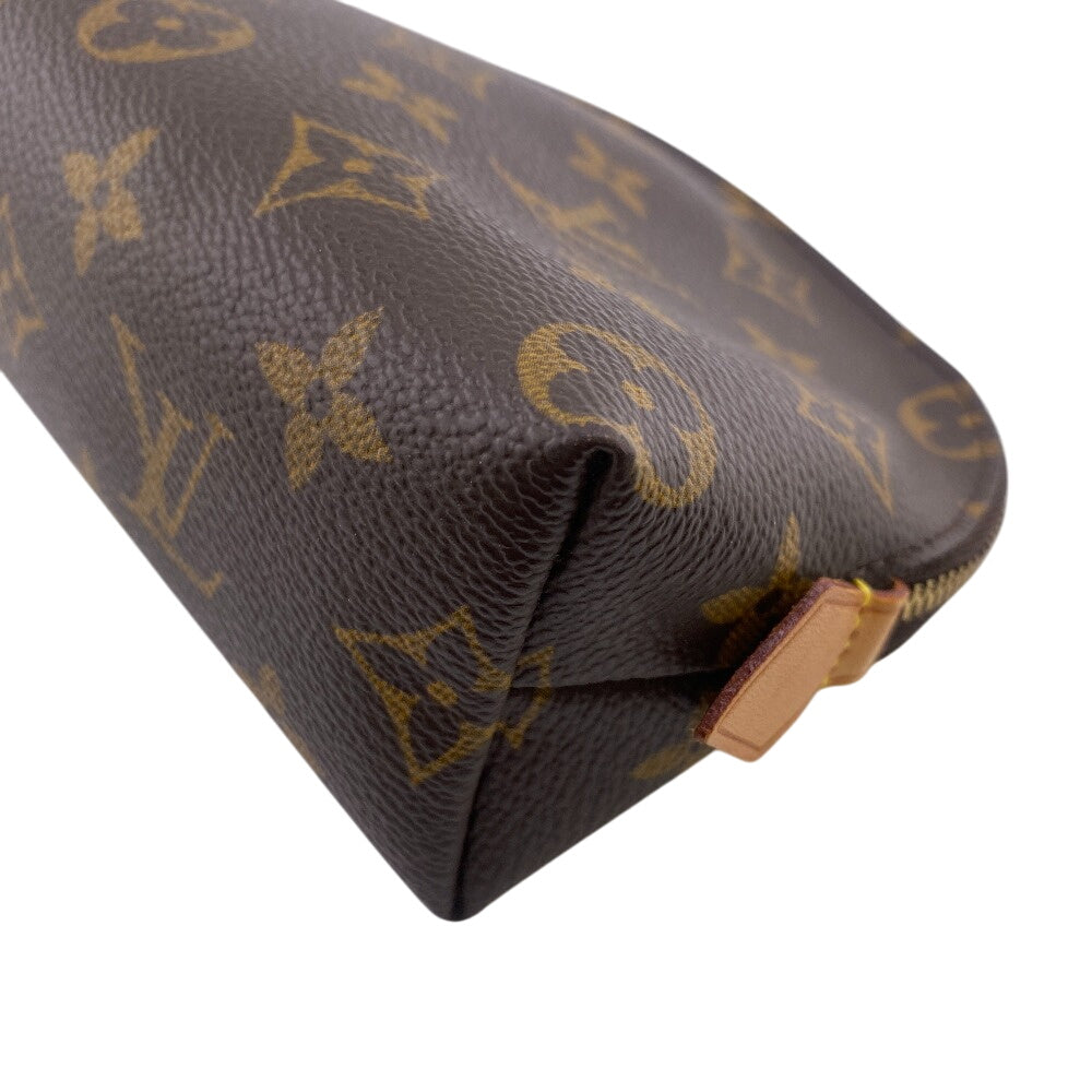 Louis Vuitton Cosmetics Pouch M47515 Cosmetics Pouch Monogram Leather Brown Clutch Bag