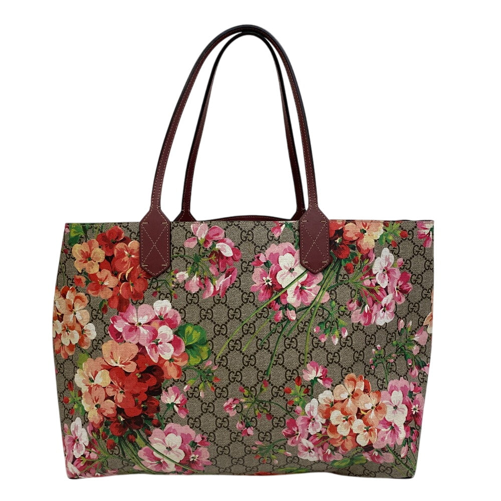 Gucci GG Supreme GG Blooms Canvas Beige Shoulder Bag