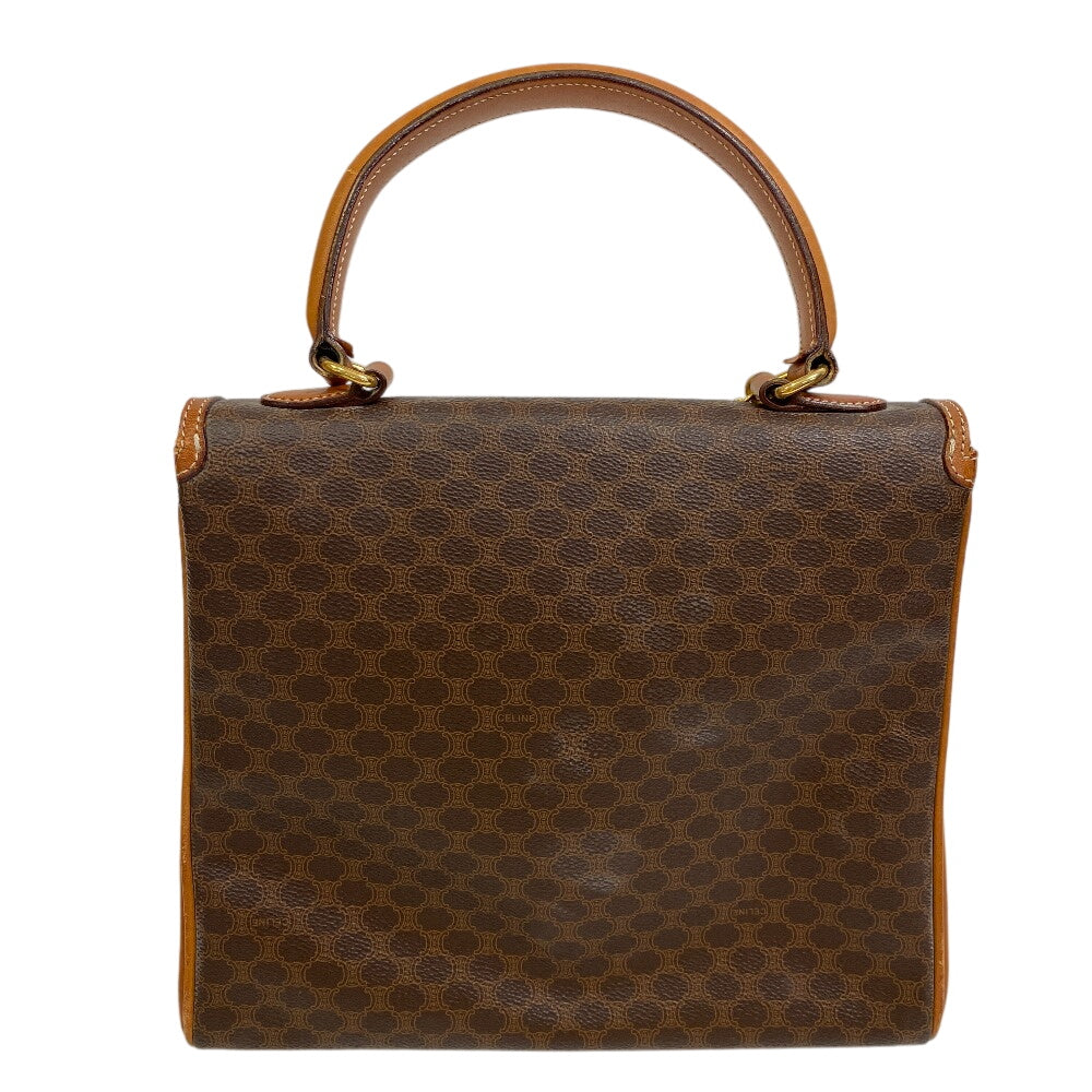 Macadam Pattern Women Leather Brown Travel Bag