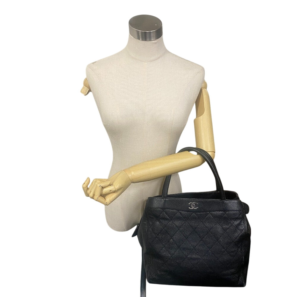 Chanel Caviar skin Matrasse Black Handbag