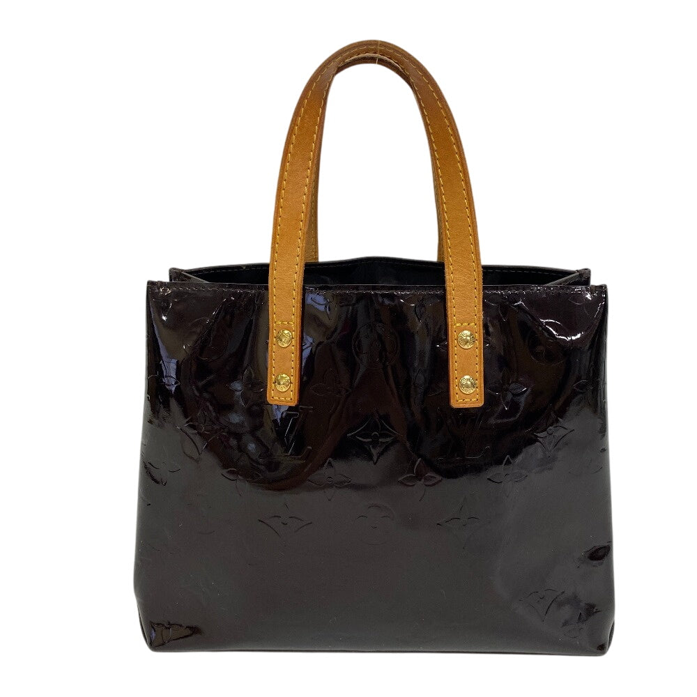 Louis Vuitton M91993 Amarrant Vernis Lead PM Leather Patent Tote Bag