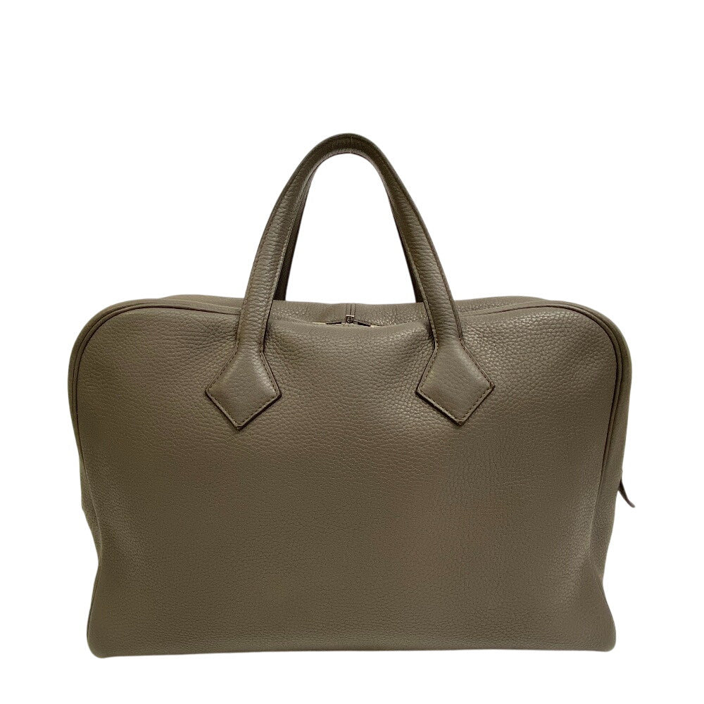 Business Bag Gray Victoria Mens Leather Travel Bag