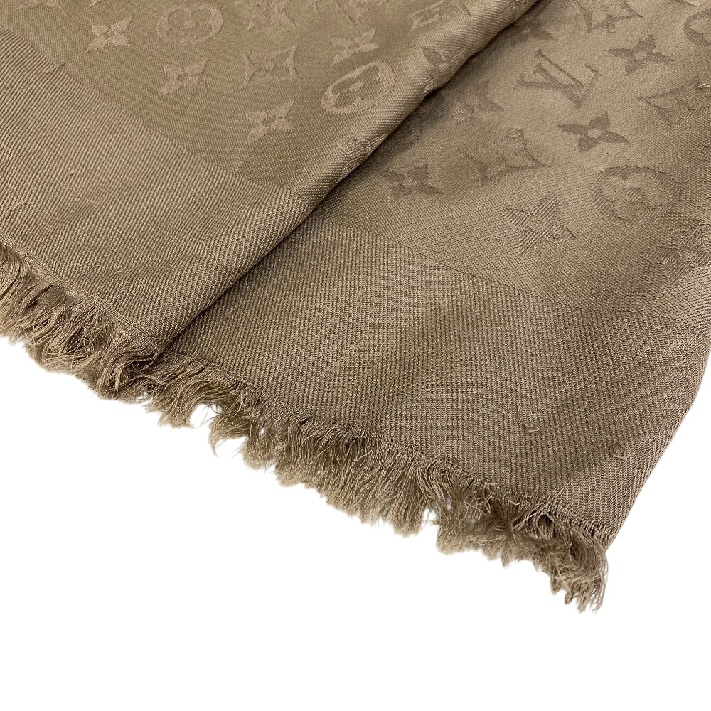Louis Vuitton Stall M75089 Silk Voal Monogram Wool Green Khaki Apparel