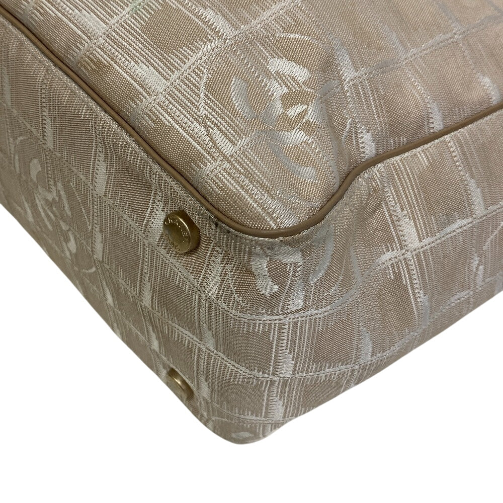 Chanel Nylon New line Brown Leather Travel Bag