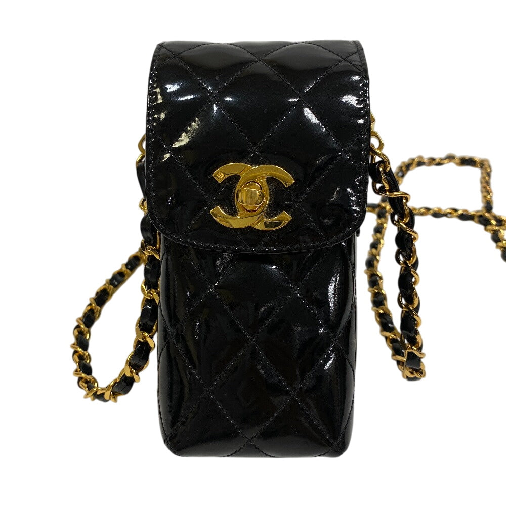 Chanel Cigarette Matrasse Black Leather Shoulder Bag