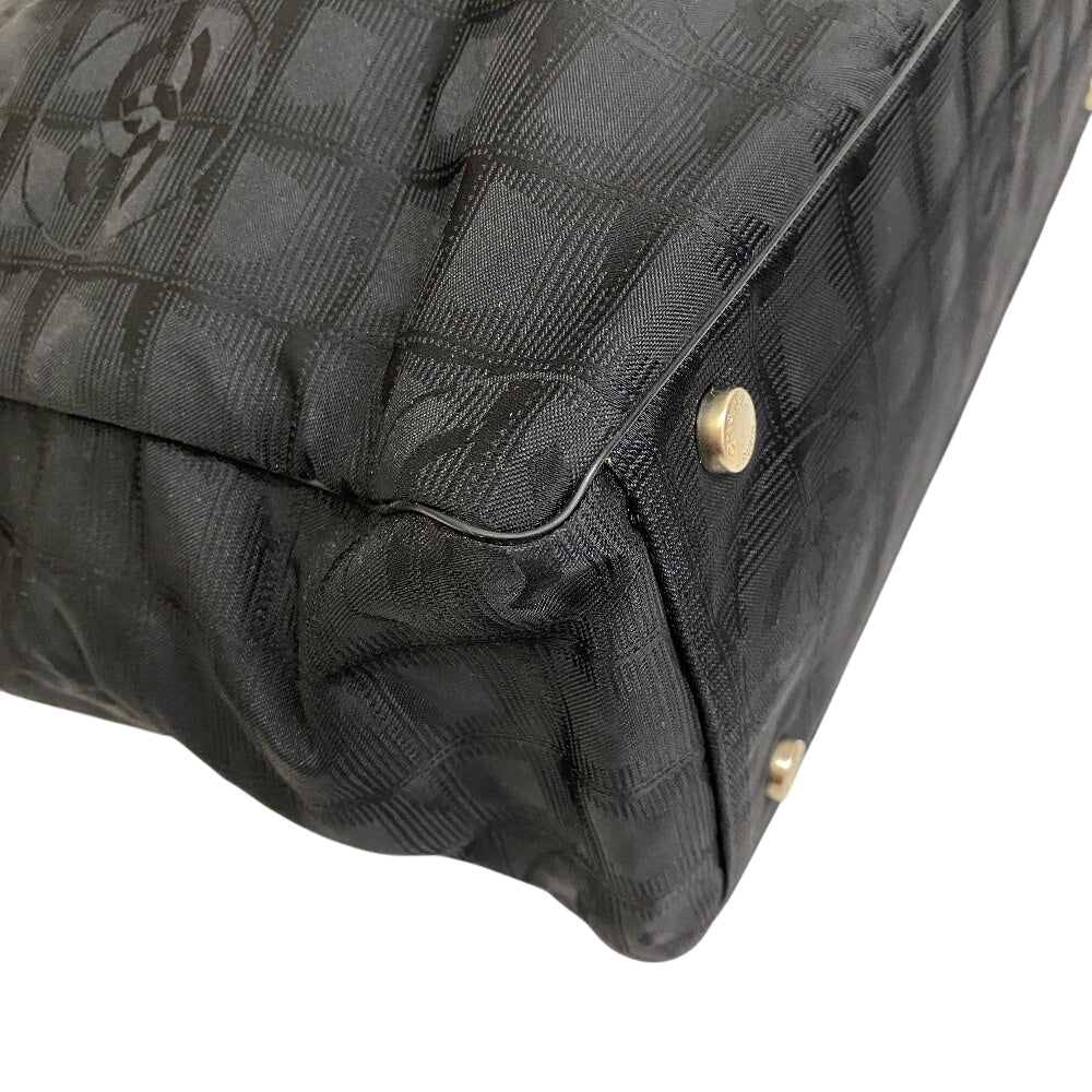 Chanel Nylon New line Black GM Leather Travel Bag