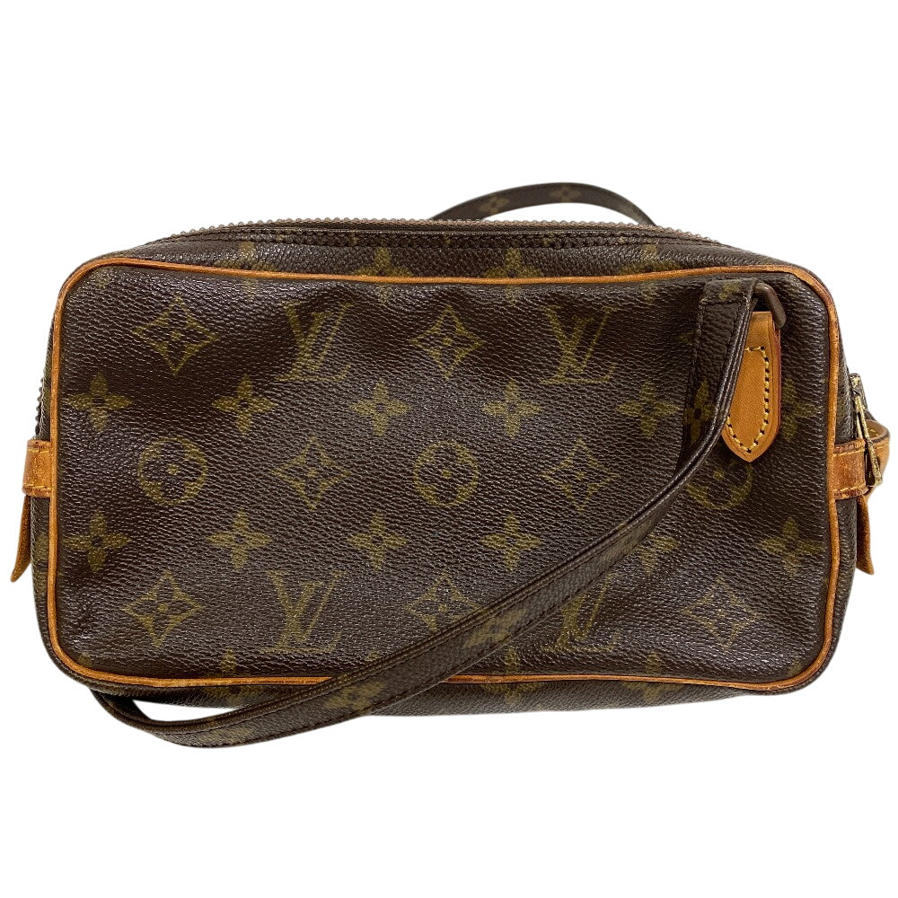 Louis Vuitton M51828 Marley Bandouliere Pochette Monogram Leather Canvas Brown Shoulder Bag