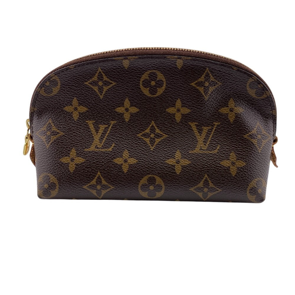 Louis Vuitton Pouch M47515 Pochette CosmetiquePM Monogram Leather Brown Clutch Bag
