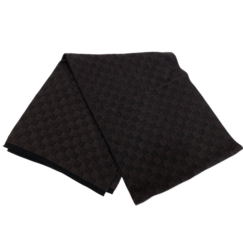 Louis Vuitton Scarf M70029 Damier Pattern Eschar Wool Brown Apparel