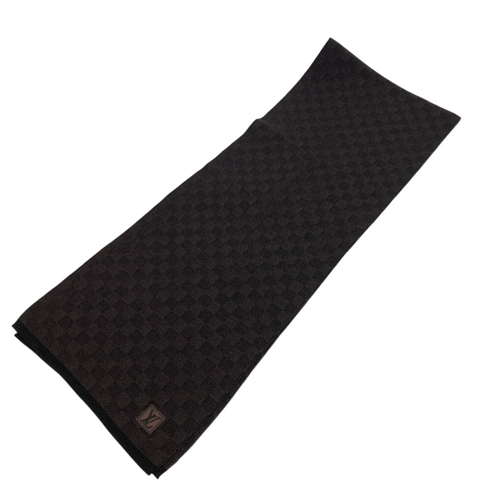 Louis Vuitton Scarf M70029 Damier Pattern Eschar Wool Brown Apparel