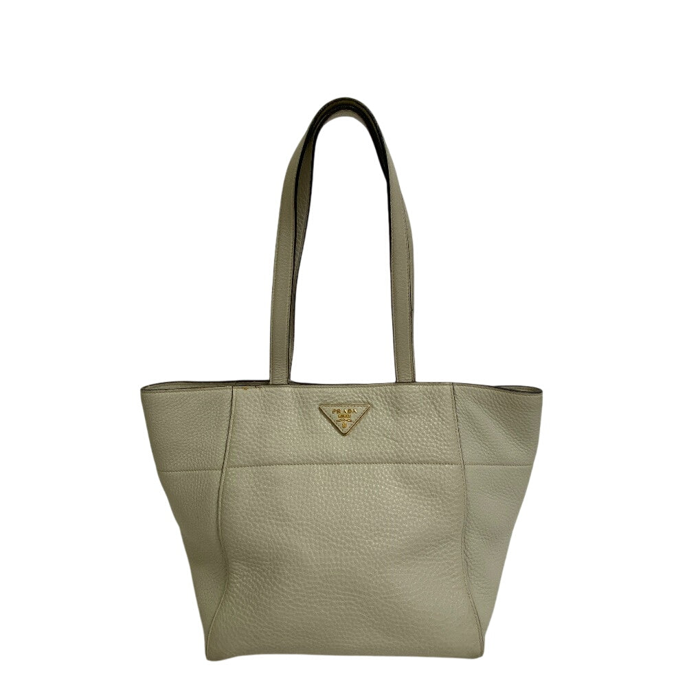 Tote Bag Calfskin Vitello Dyno White