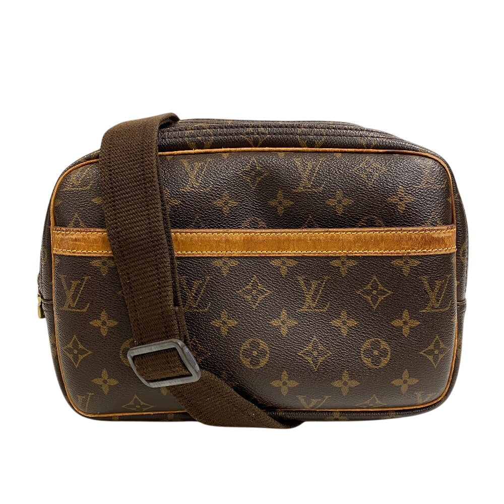 Louis Vuitton M45254 Reporter PM Monogram Leather Brown Shoulder Bag