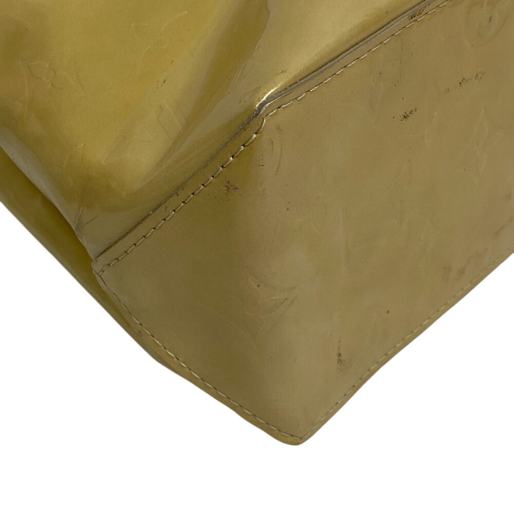 Louis Vuitton M91144 enamel yellow Vernis Lead Handbag