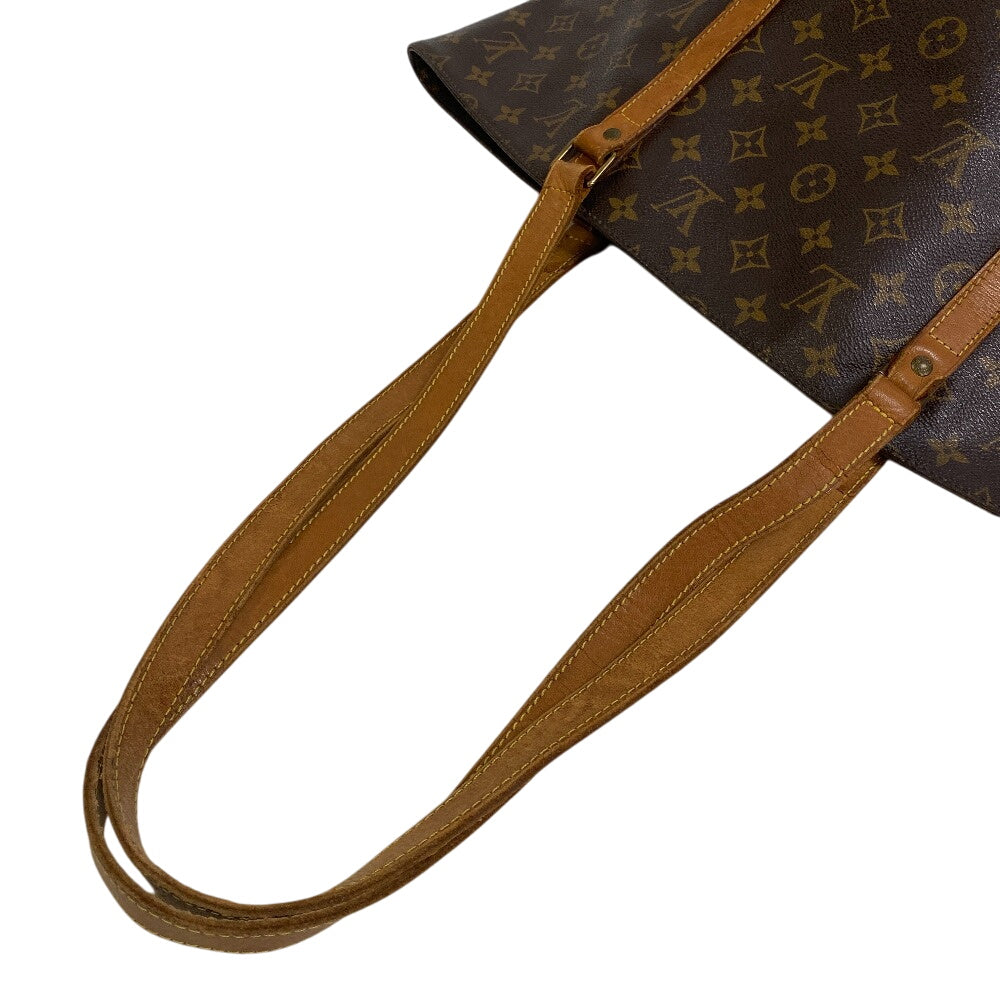 Louis Vuitton M51108 Sac shopping Monogram Leather Brown Shoulder Bag