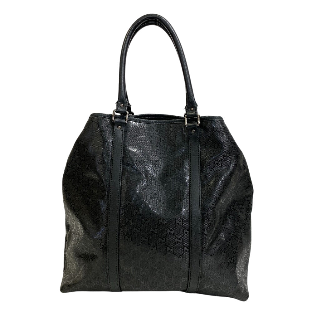 Gucci PVC coated GG implementation Canvas Black Tote Bag