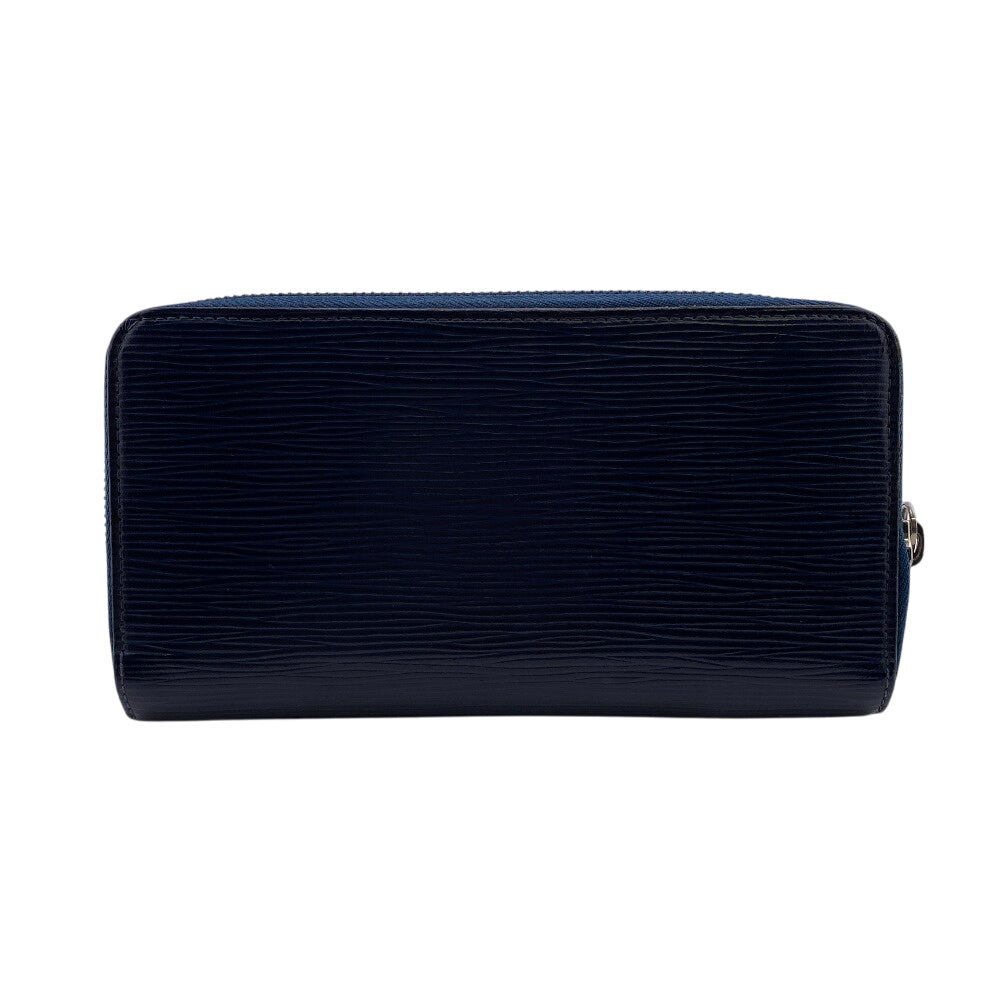 Louis Vuitton Long Purse M60307 Epi Zippy Leather Navy Wallet Case