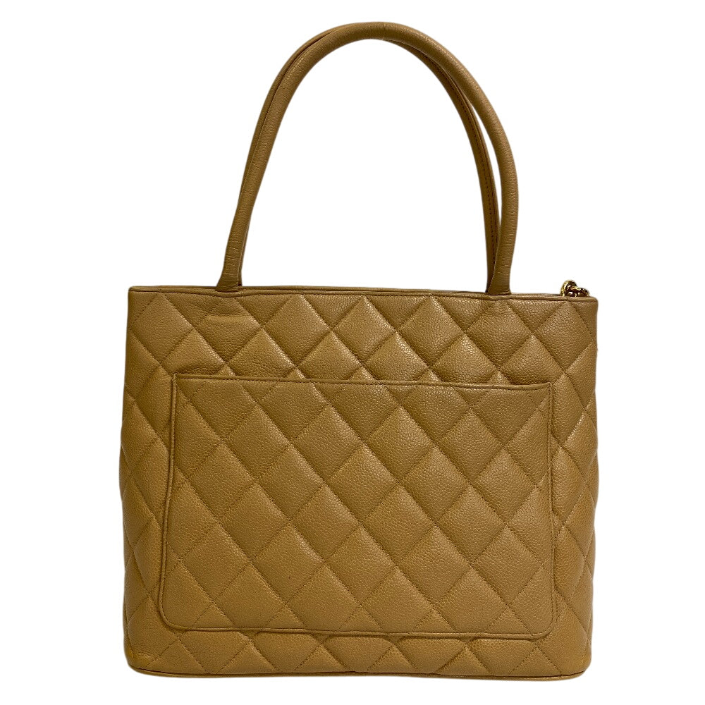 Chanel Caviar skin Matrasse Beige Tote Bag