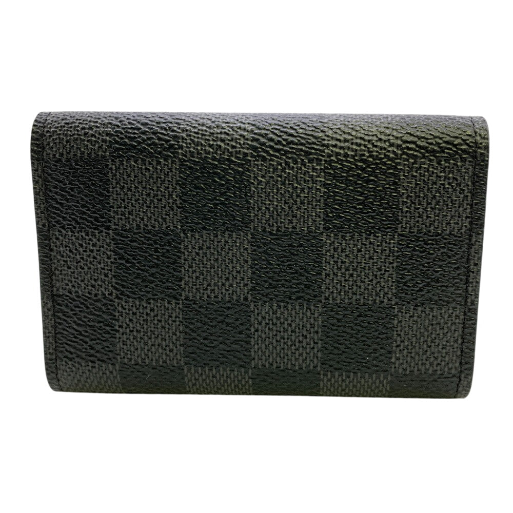 Louis Vuitton Key holder N62662 Damier Leather Black Key Chain