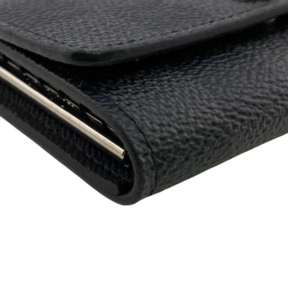 Louis Vuitton Key holder N62662 Damier Leather Black Key Chain