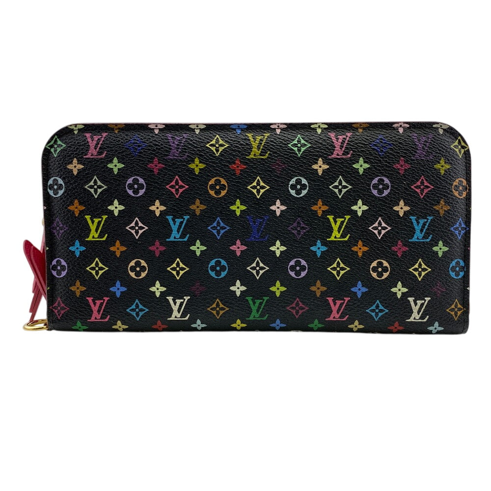 Louis Vuitton Long Purse M93754 Portefeuille Ansolit Monogram Leather Black Multicolor Wallet Case