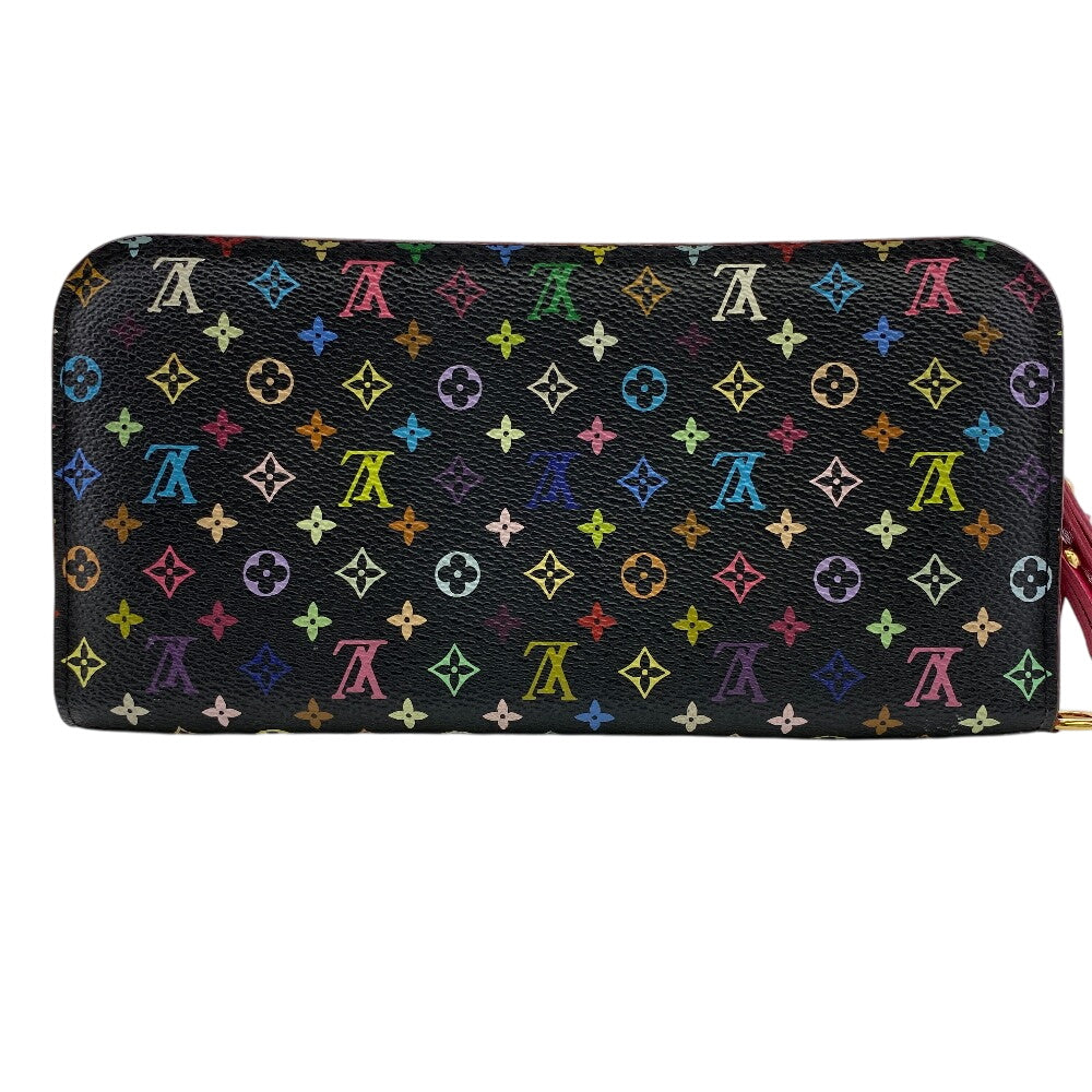 Louis Vuitton Long Purse M93754 Portefeuille Ansolit Monogram Leather Black Multicolor Wallet Case