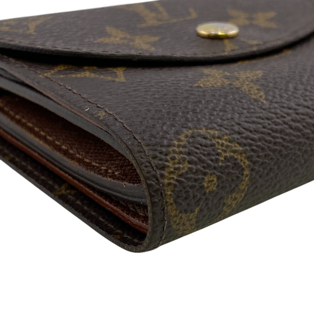 Louis Vuitton Tri-fold M60253 Portefeuille Helene Monogram Brown Wallet Case