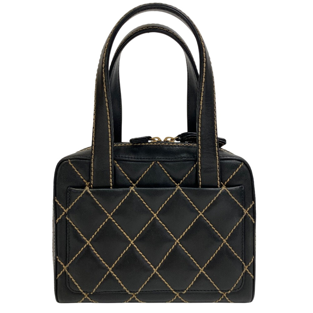 Chanel Wild stitch Black Leather Handbag