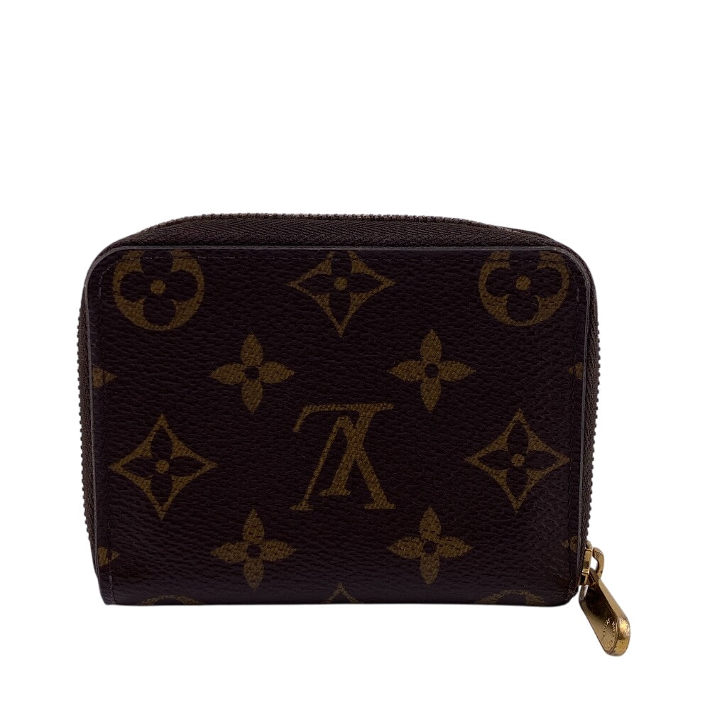Louis Vuitton Coin M60067 Zip around purse Monogram Leather Brown Handbag