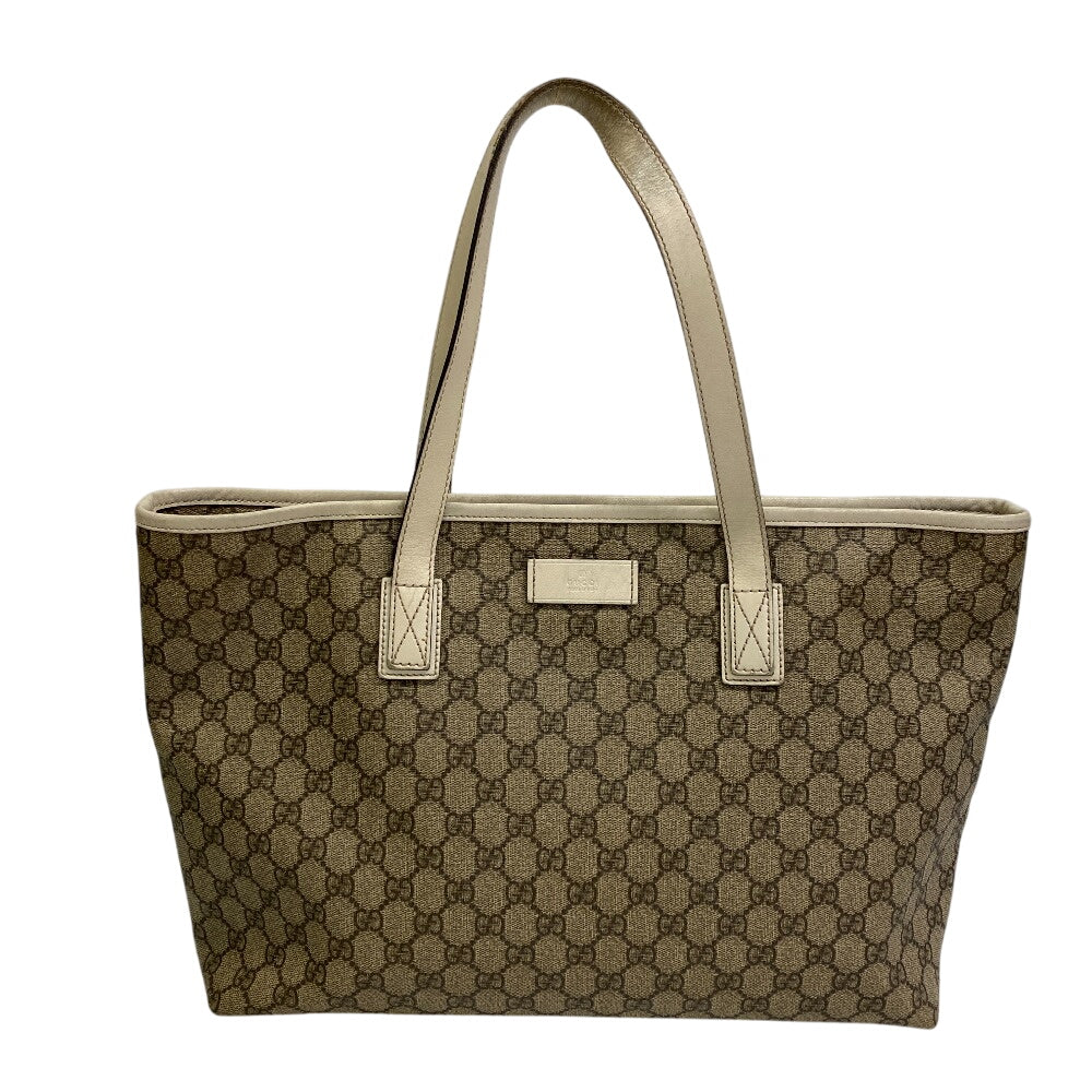 Gucci GG Supreme GG pattern Canvas White Tote Bag