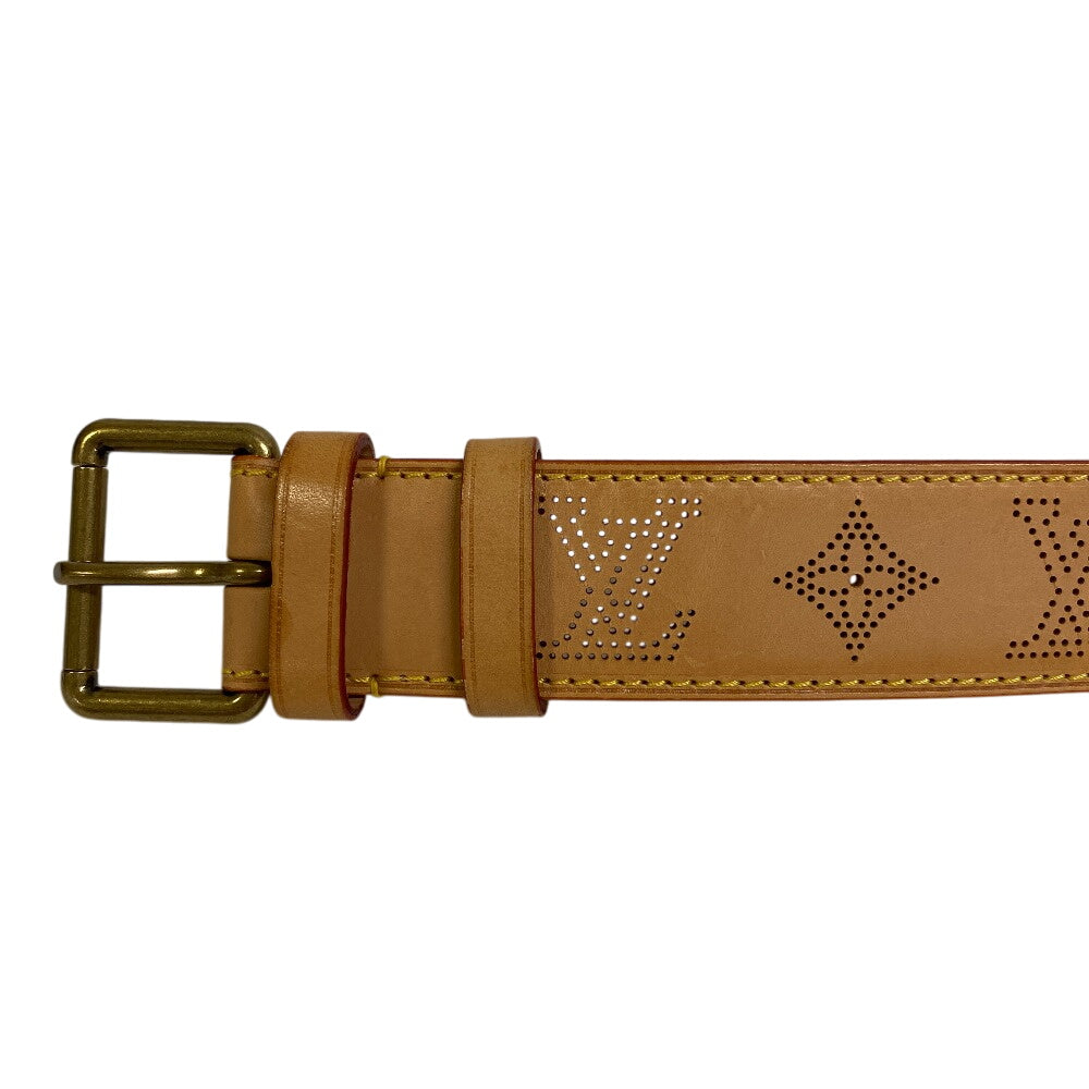 Louis Vuitton M6926V Saintur Perfo 40 100 Monogram Leather Beige Belt