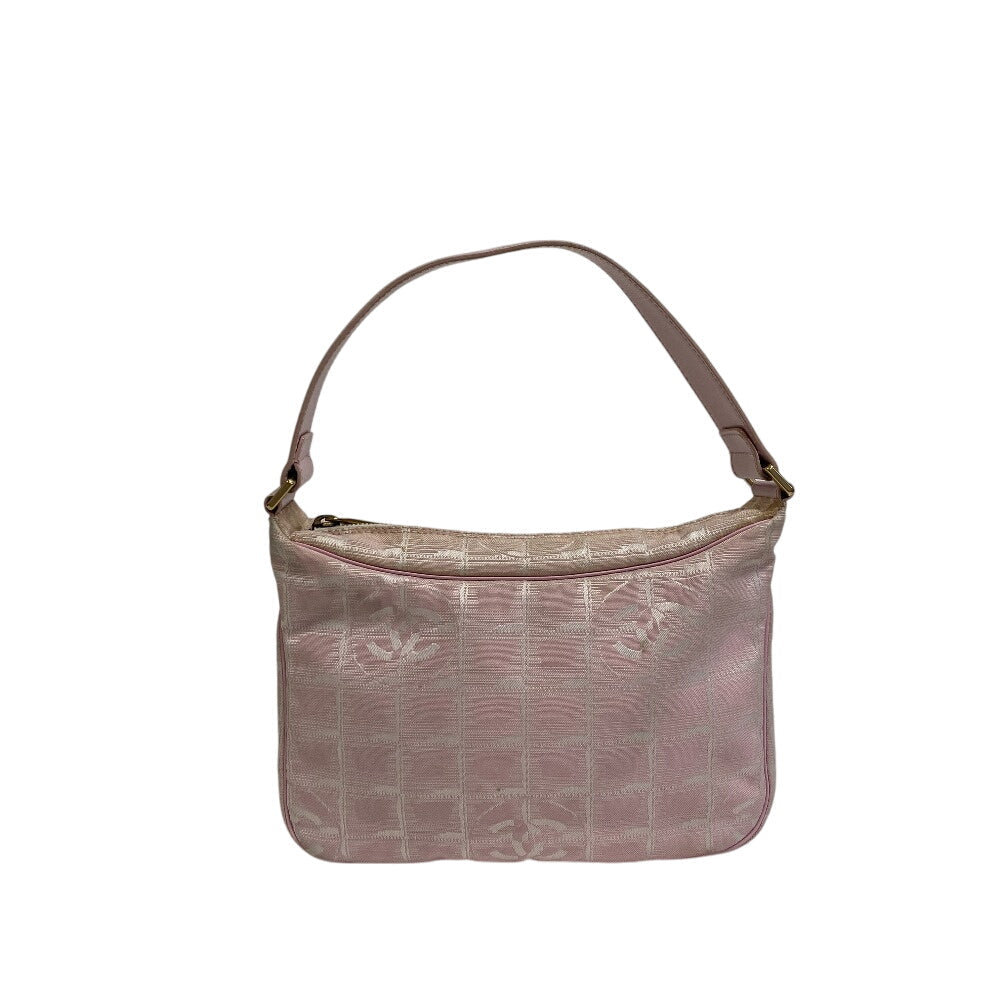 Chanel Nylon New Pink Canvas Travel Bag