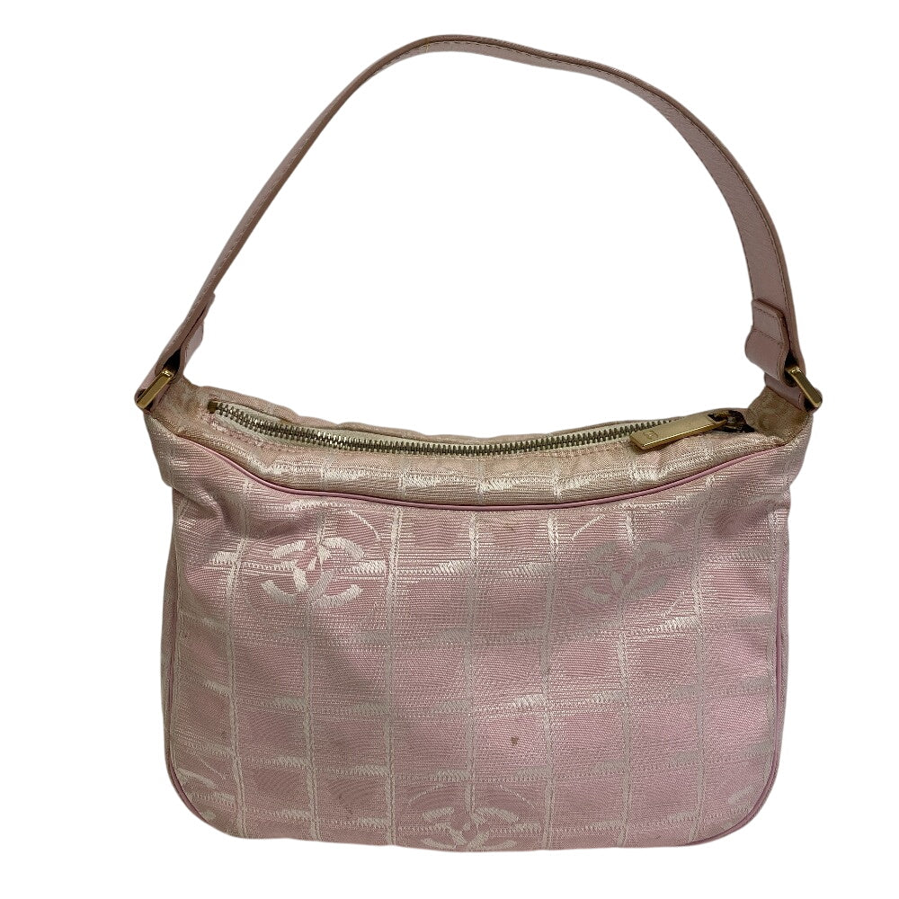 Chanel Nylon New Pink Canvas Travel Bag