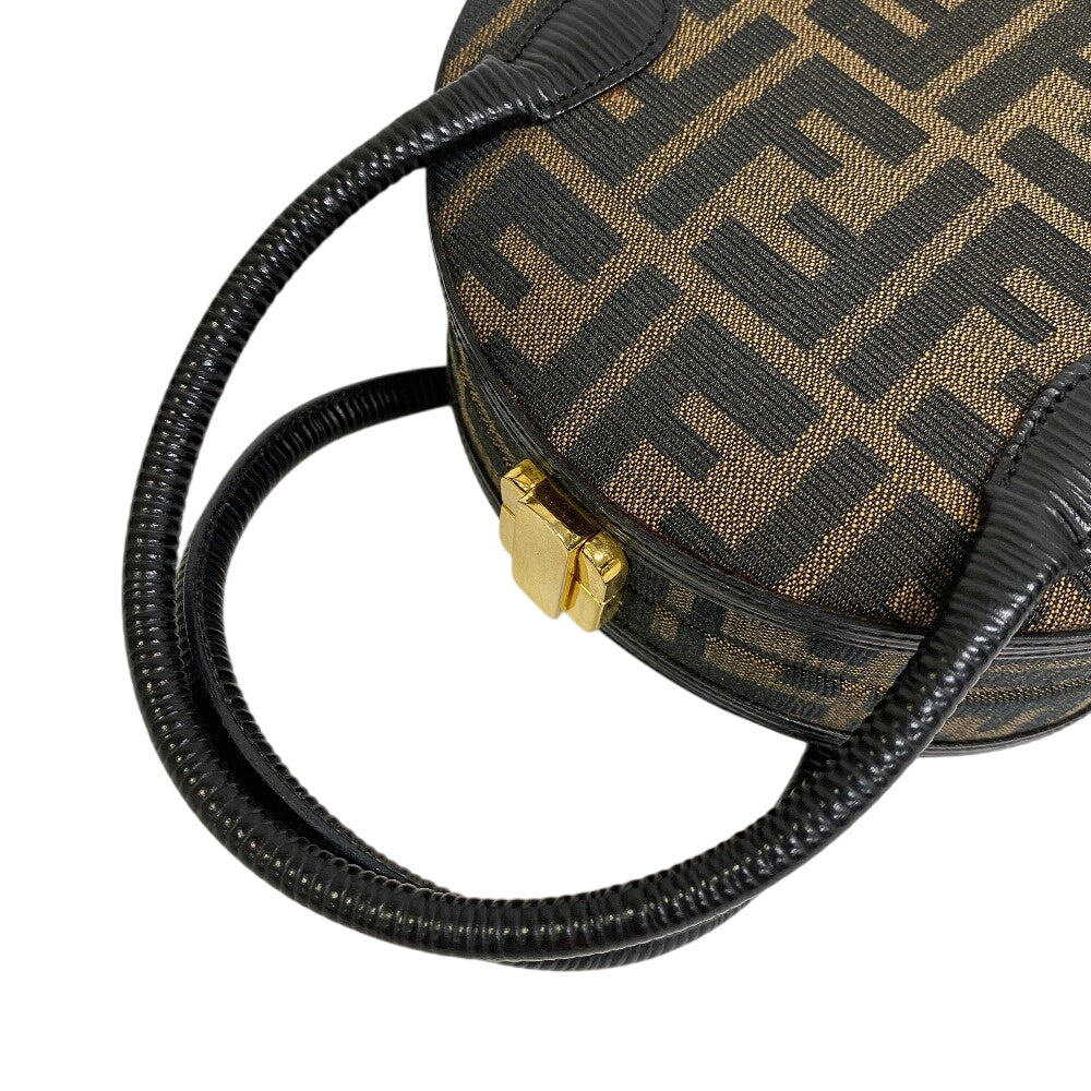 Fendi Handbag Zucca Canvas Brown Travel Bag