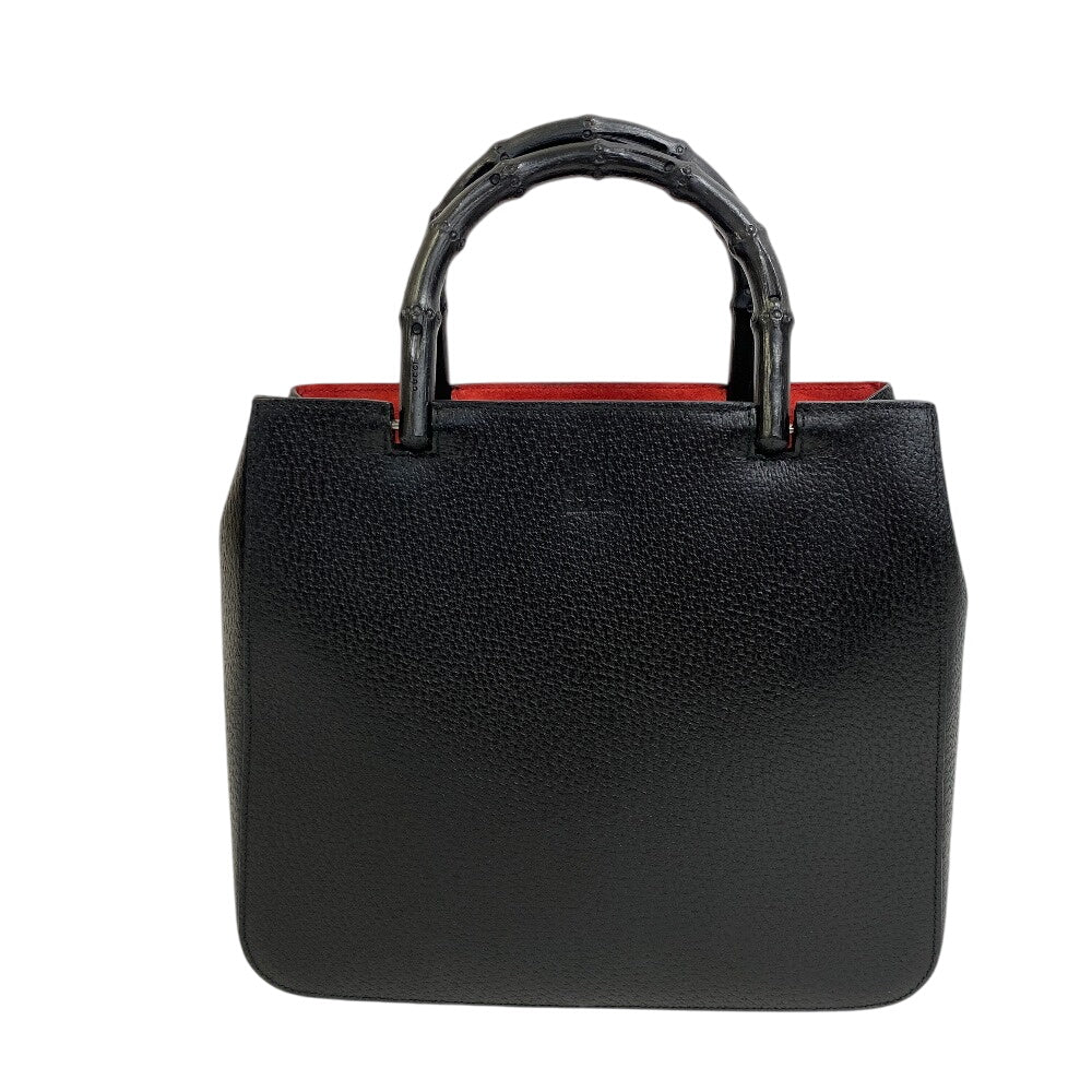 Gucci Bamboo Leather Black Handbag