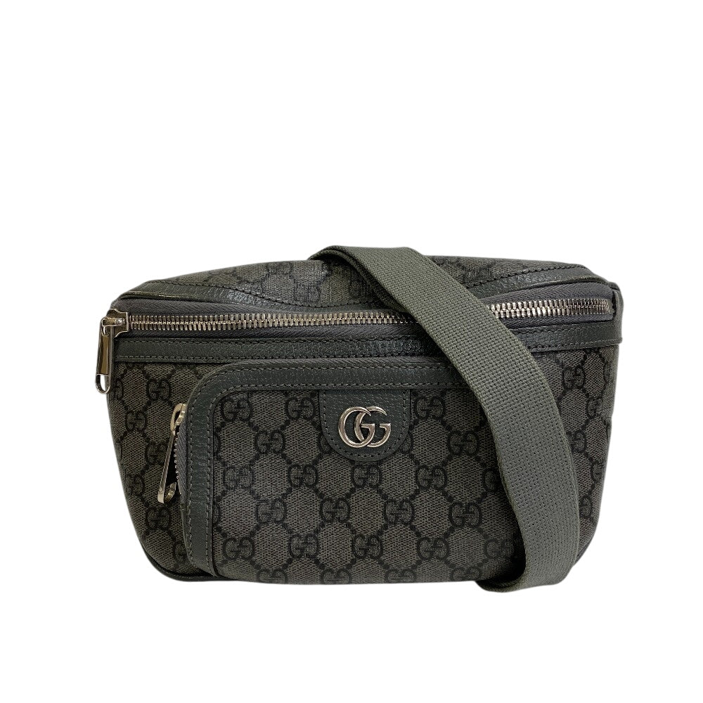 Gucci Waist GG Supreme GG Supreme Canvas Gray Handbag