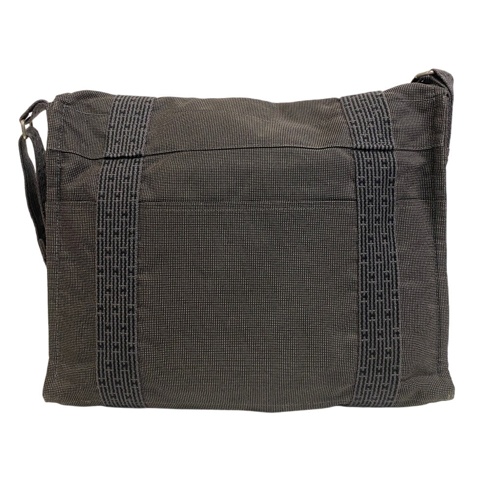 Shoulder Bag Gray Her Line Bassus Mm Canvas