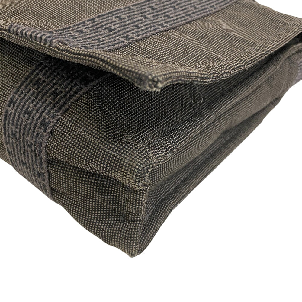 Shoulder Bag Gray Her Line Bassus Mm Canvas