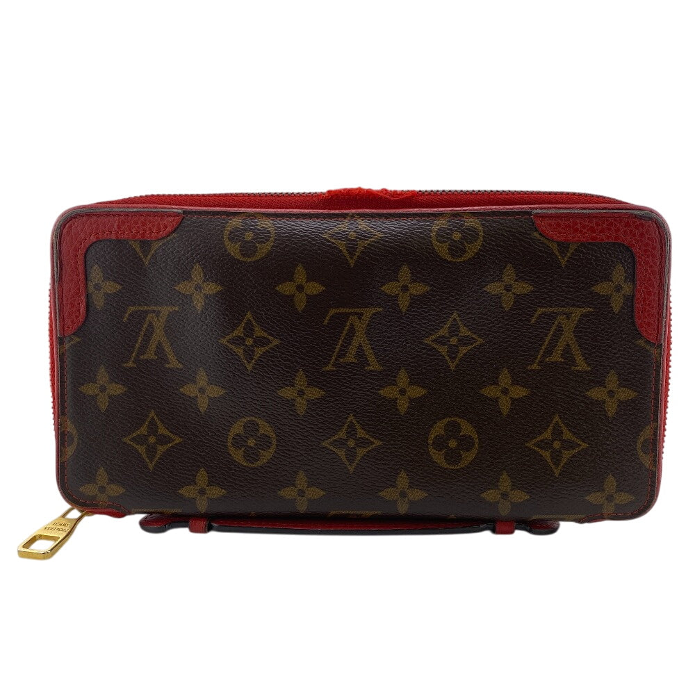 Louis Vuitton Long Purse M61452 Retiro Daily Monogram Leather Brown Wallet Case