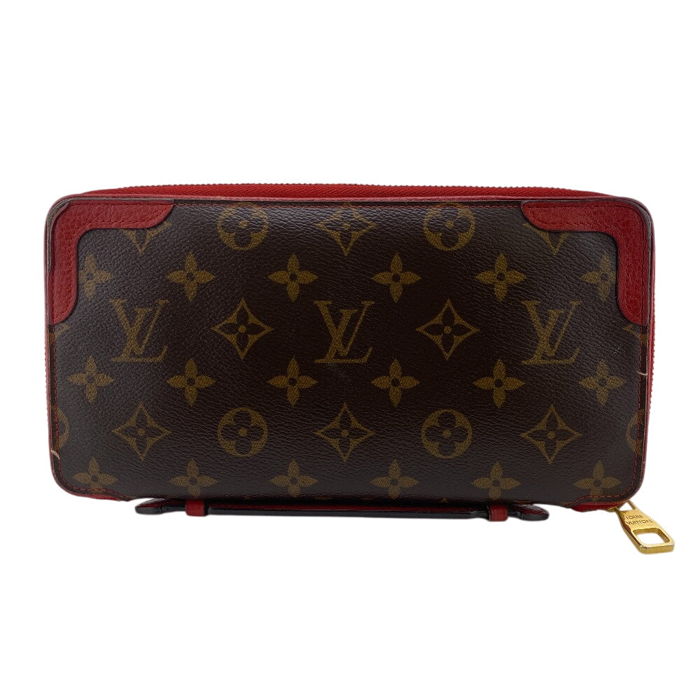 Louis Vuitton Long Purse M61452 Retiro Daily Monogram Leather Brown Wallet Case