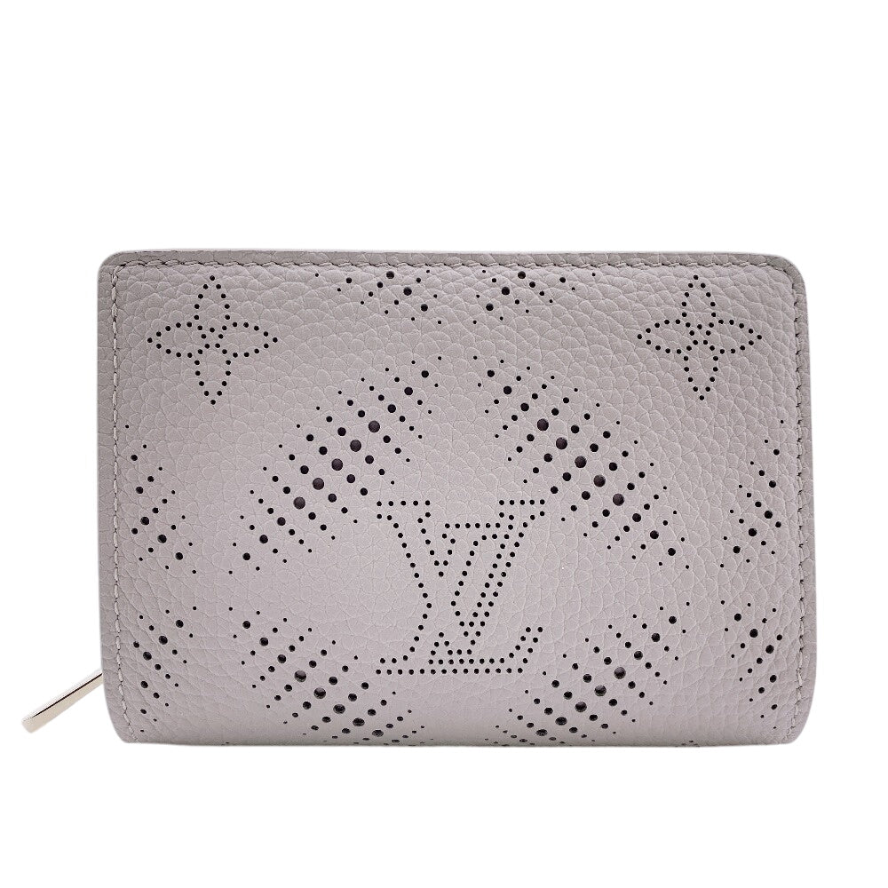 Louis Vuitton Bifold M13470 Mahina Portefeuille Clare Leather Beige Wallet Case