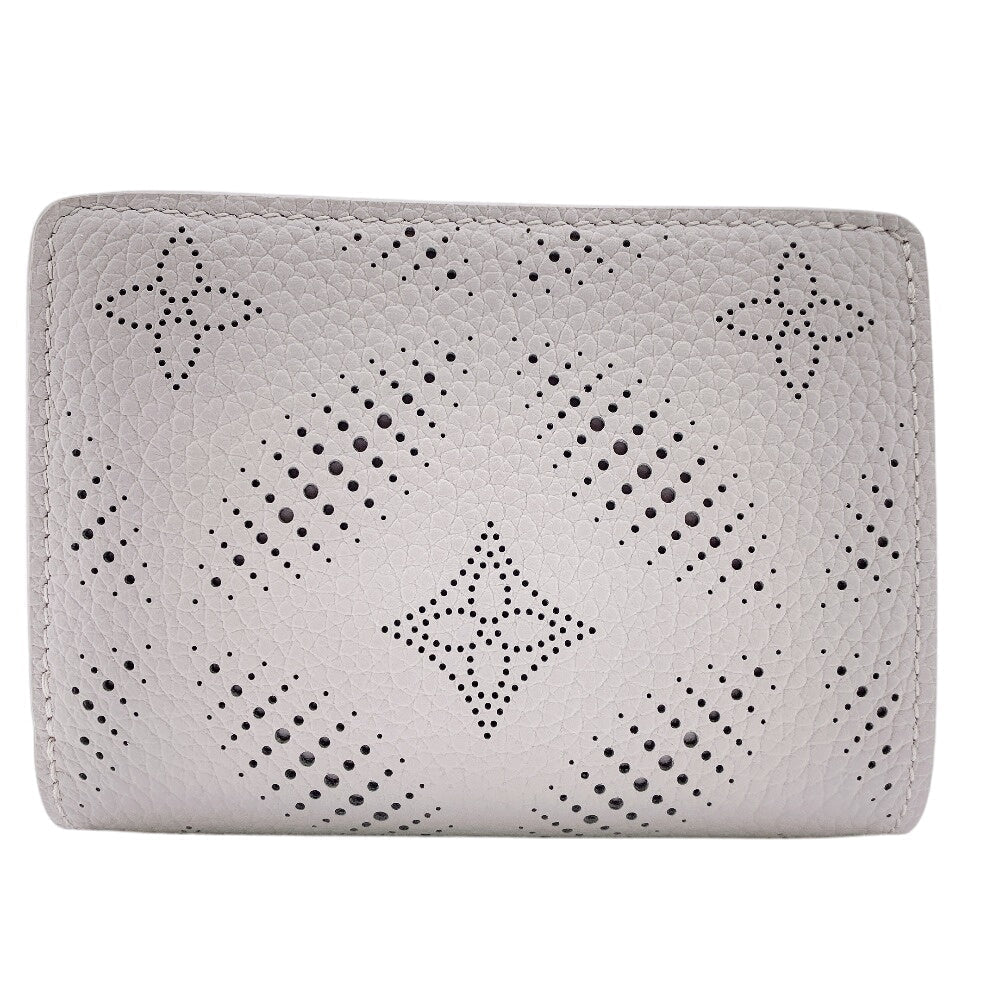 Louis Vuitton Bifold M13470 Mahina Portefeuille Clare Leather Beige Wallet Case
