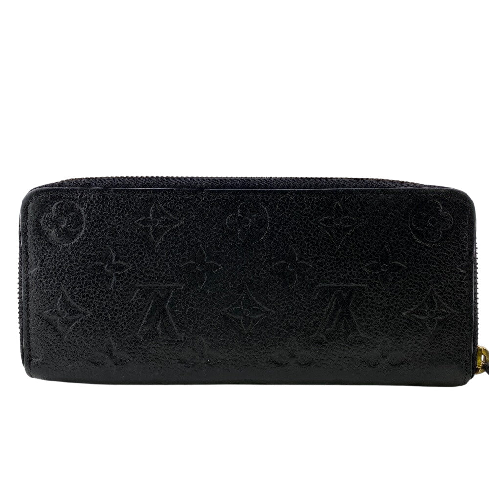 Louis Vuitton Long Purse M60171 Unplant Portefeuille Monogram Leather Black Wallet Case