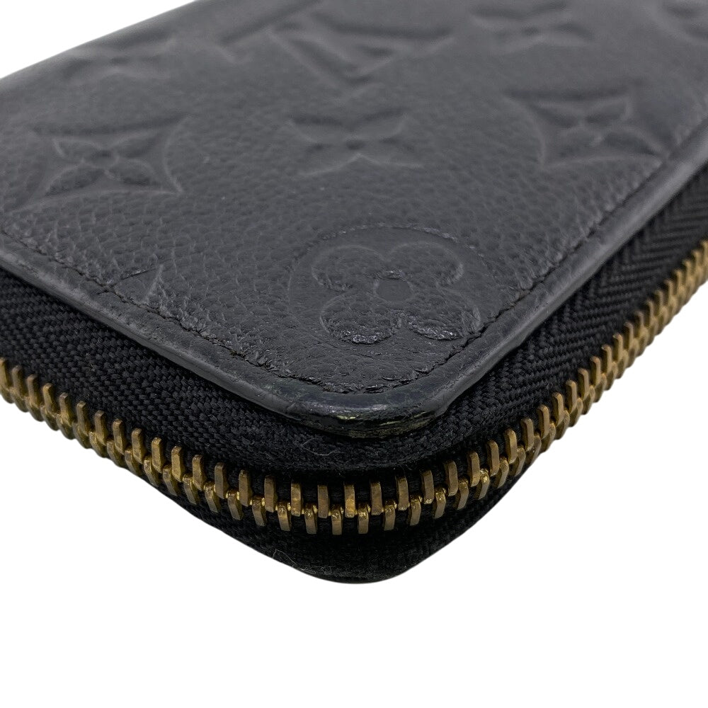 Louis Vuitton Long Purse M60171 Unplant Portefeuille Monogram Leather Black Wallet Case