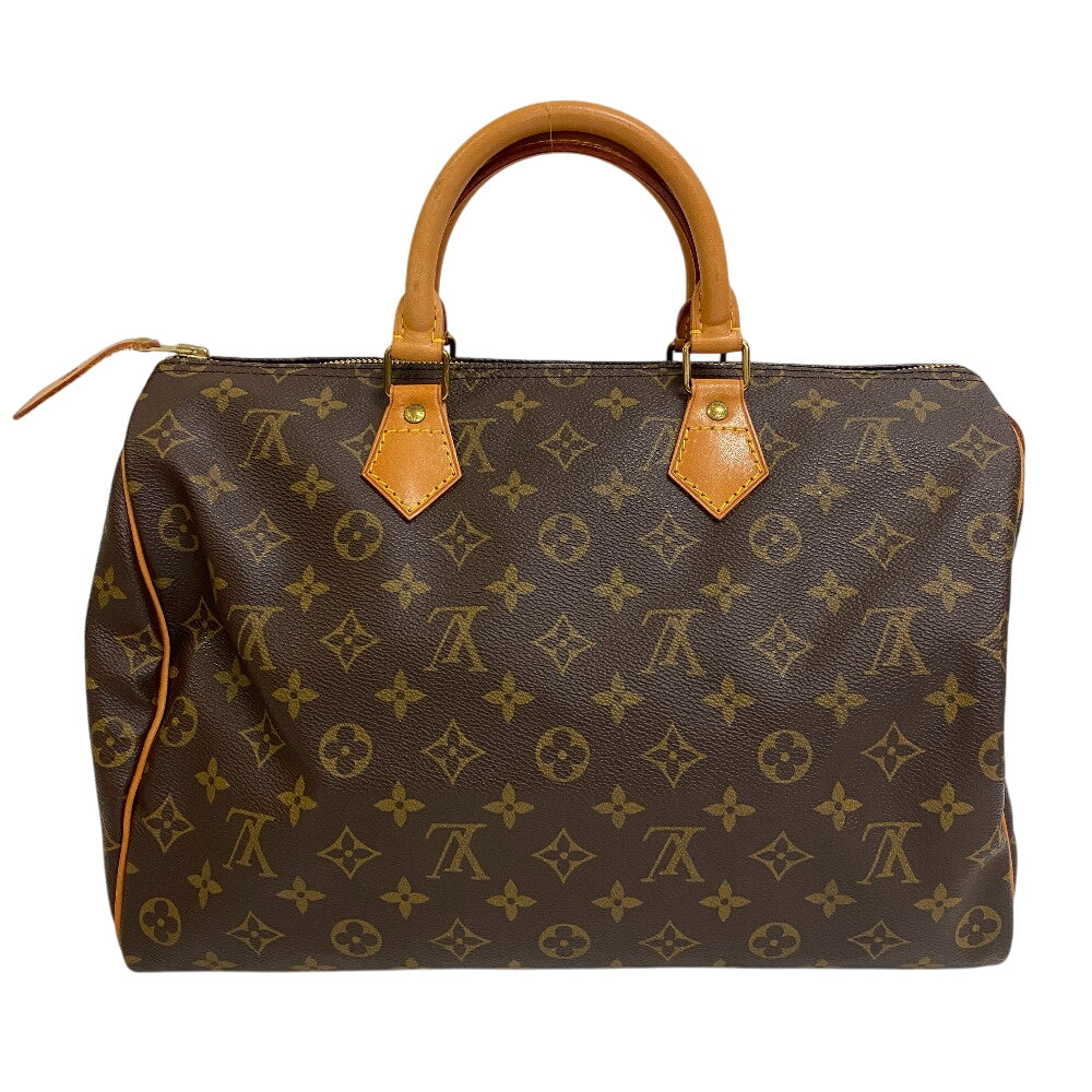 Louis Vuitton Boston Duffel M41524 Speedy 35 Monogram Leather Brown Travel Bag