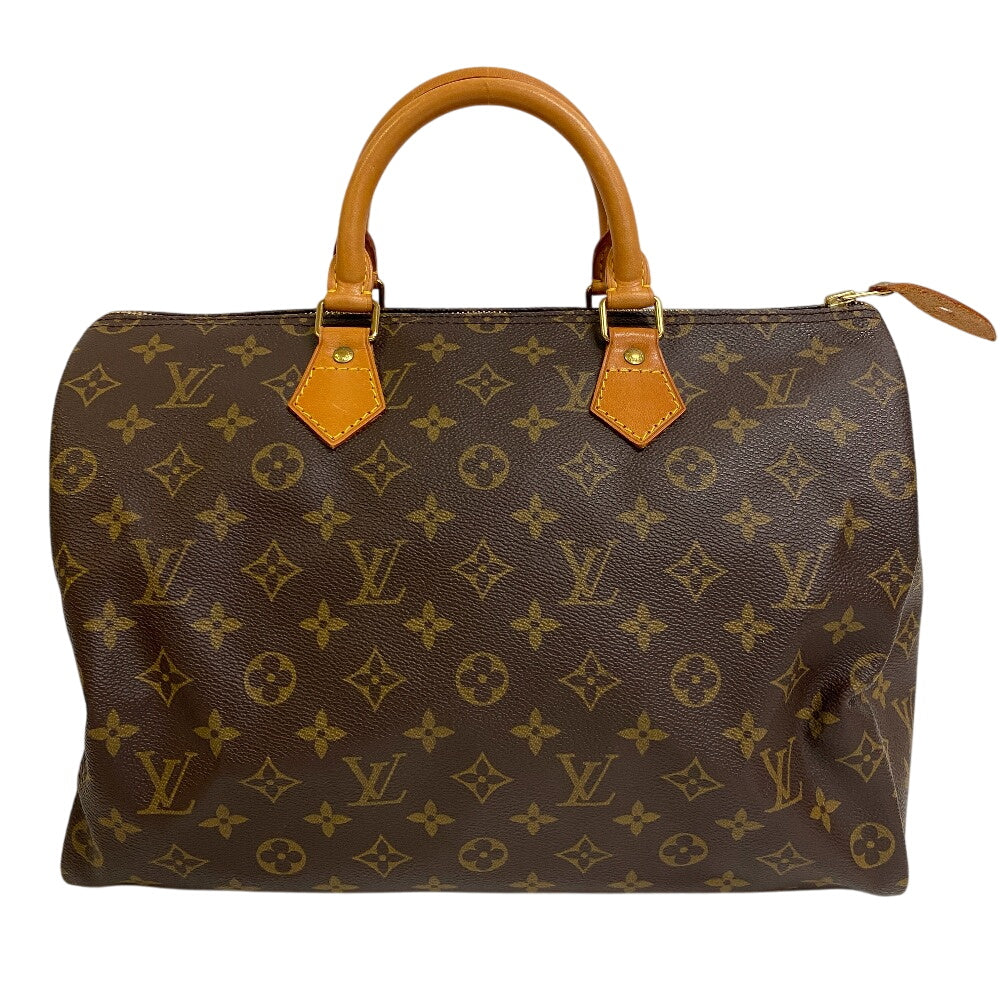 Louis Vuitton Boston Duffel M41524 Speedy 35 Monogram Leather Brown Travel Bag