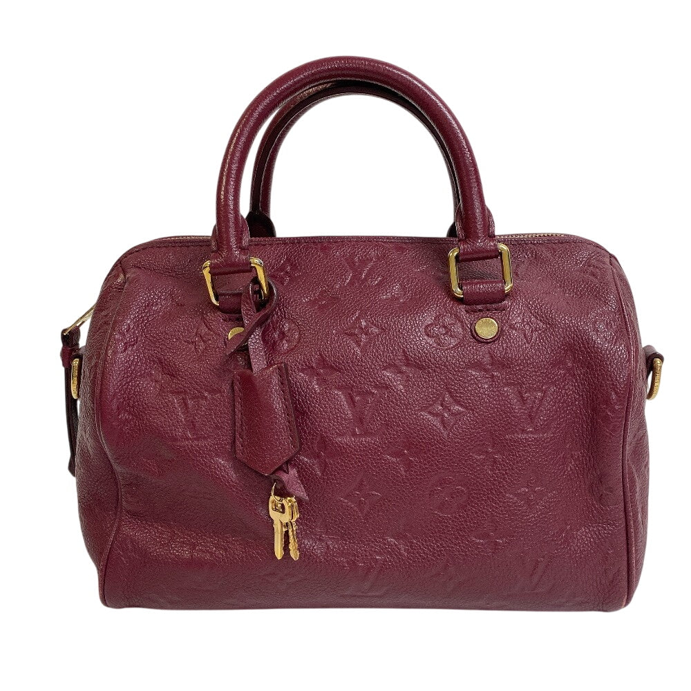 Louis Vuitton M40827 wine- Unplant Speedy bandouliere25 Monogram Leather Red Handbag