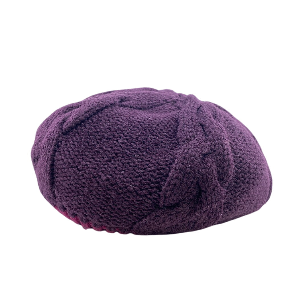 Louis Vuitton beret M72705 purple Belle Colombia Wool Logo Apparel
